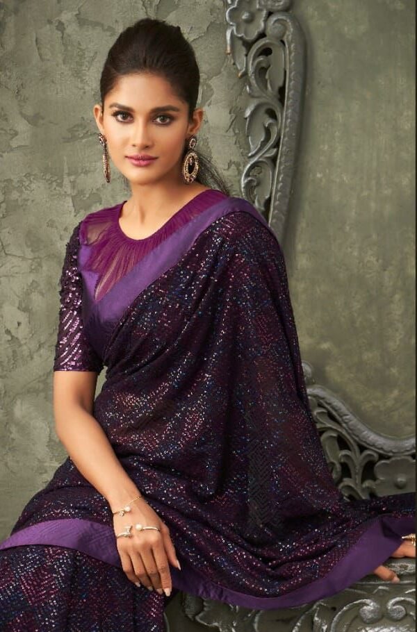 Georgette Party Wear Saree Online 01