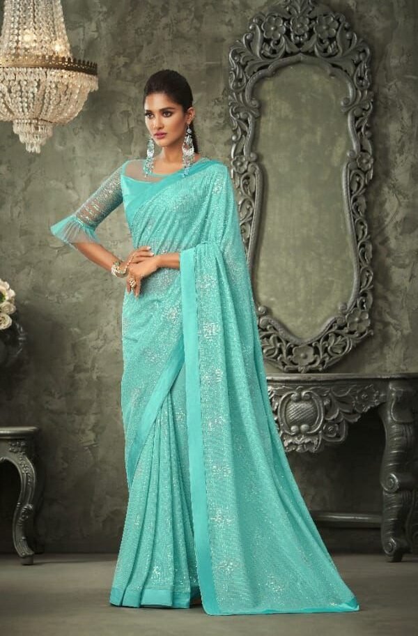 Georgette Party Wear Saree Online 10