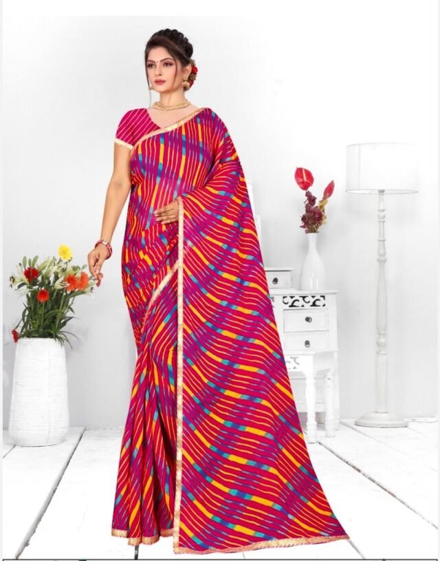 Heavy Chiffon Printed Sarees Online Shopping 12