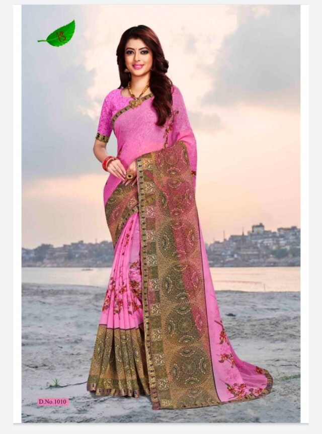 Heavy Chiffon Printed Sarees Online Shopping 13