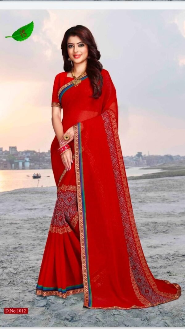 Heavy Chiffon Printed Sarees Online Shopping 14