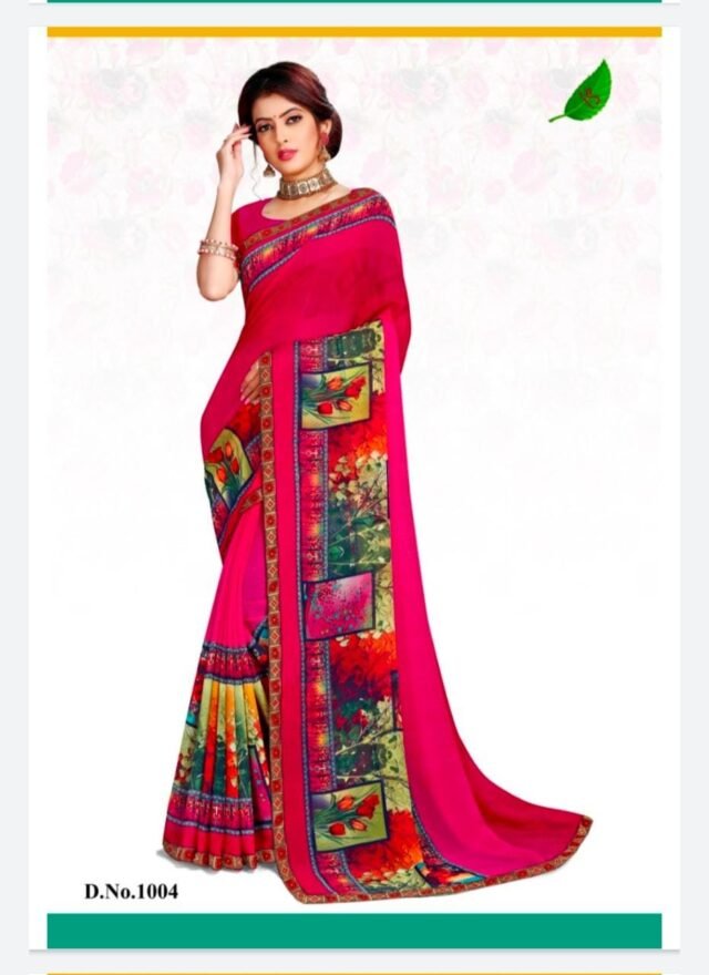 Heavy Chiffon Printed Sarees Online Shopping 18