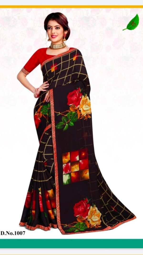 Heavy Chiffon Printed Sarees Online Shopping 20