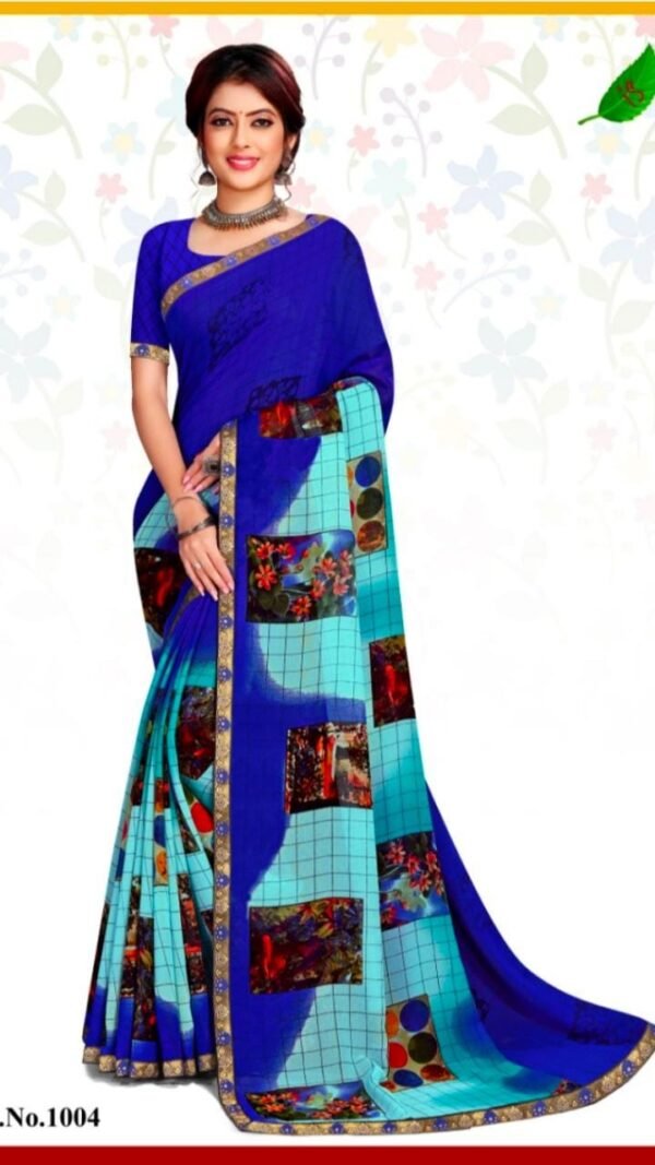 Heavy Chiffon Printed Sarees Online Shopping 22