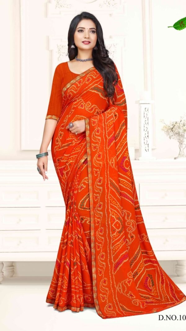 Heavy Chiffon Printed Sarees Online Shopping 03