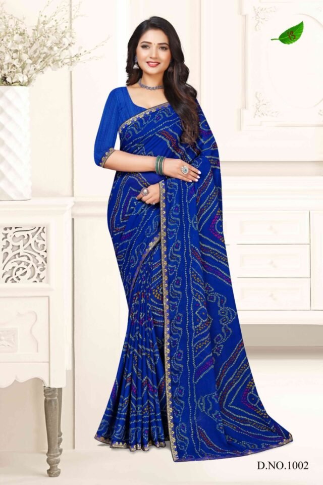 Heavy Chiffon Printed Sarees Online Shopping 08