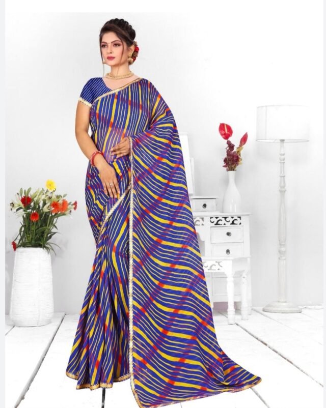 Heavy Chiffon Printed Sarees Online Shopping 09