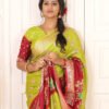 Joot Linen Saree with Weaving Border 01