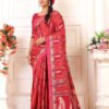 Joot Linen Saree with Weaving Border 08