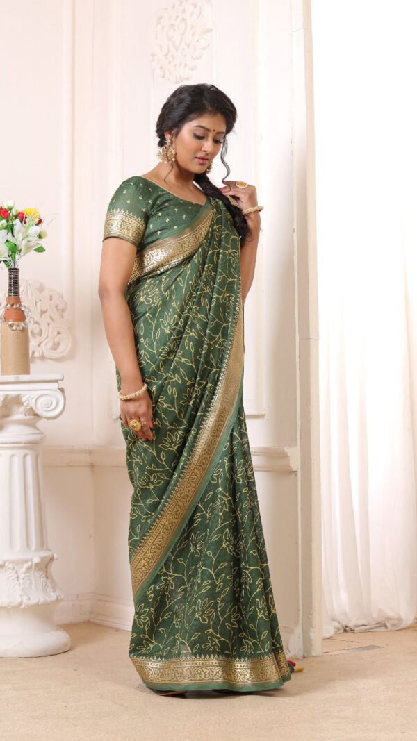 Joot Linen Saree with Weaving Border 10