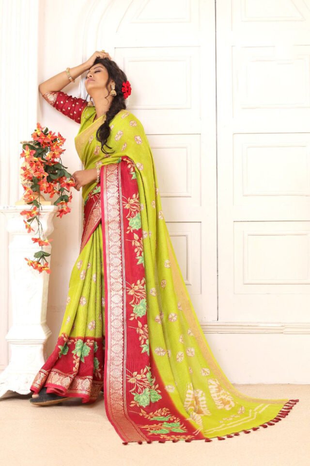 Joot Linen Saree with Weaving Border 12