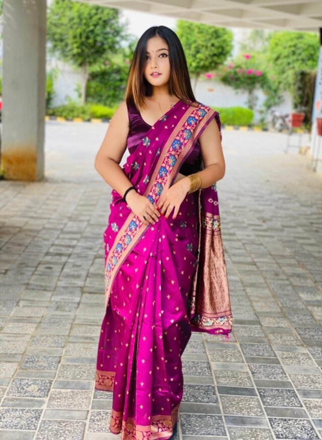 Kanchipuram Pure Silk Handloom Saree with Pure Jari 01
