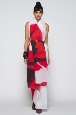 New Trendy Digital Print Soft Pure Georgette Saree 05