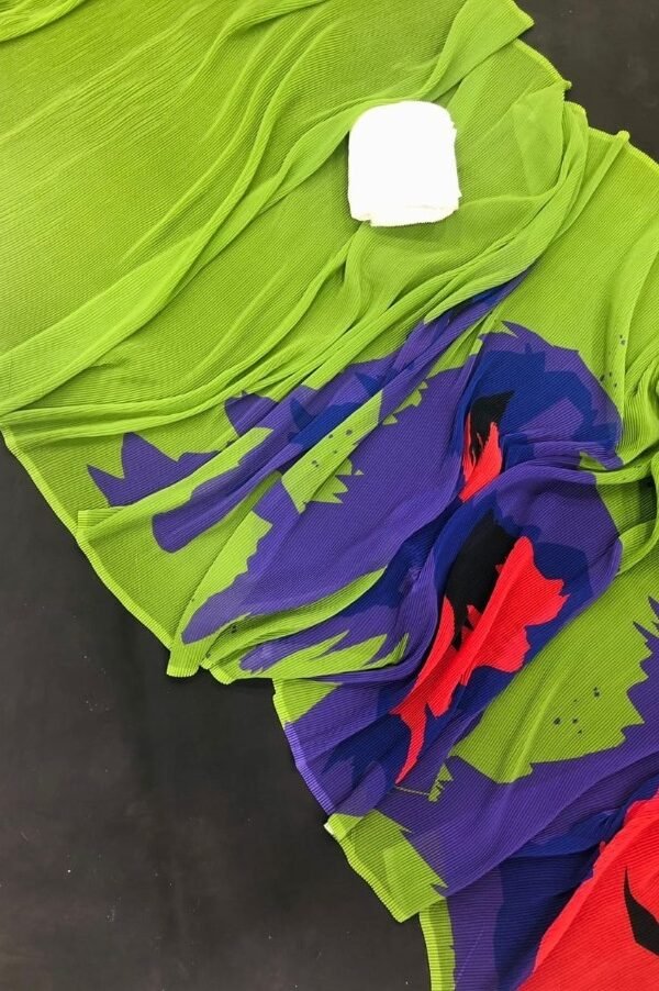 New Trendy Digital Print Soft Pure Georgette Saree 06