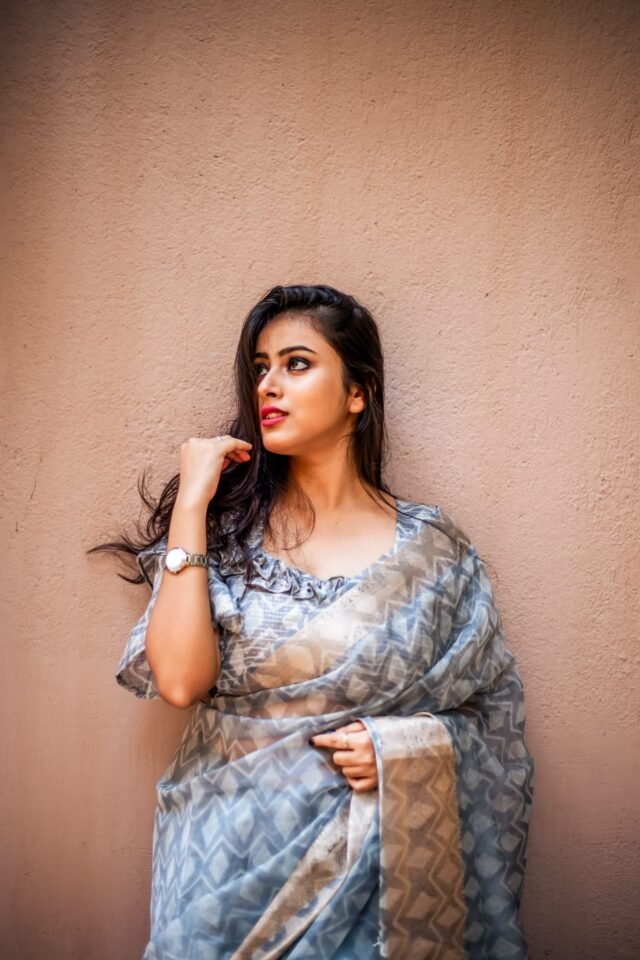 Organza Silk Digital Printed Saree 01