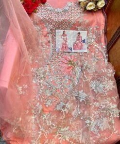 Pakistani Suits Butterfly Net Heavy Embroidered with Moti Work 03