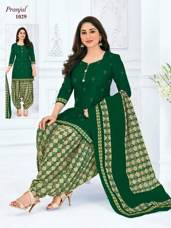 Buy Pranjul Priyanshi Vol 26 Patiyala Cotton Dress Material