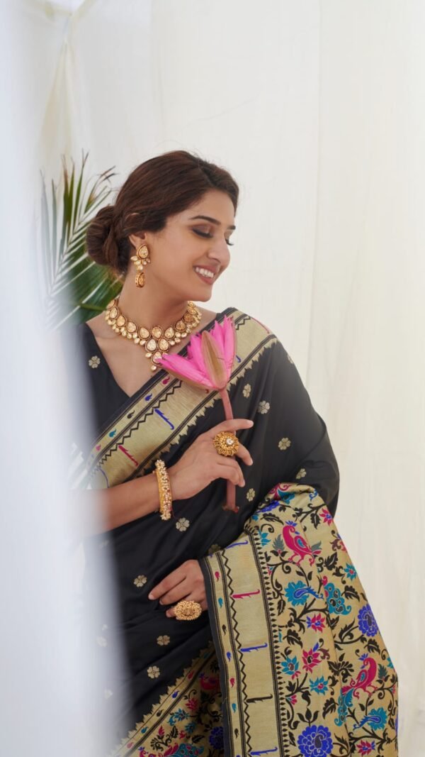 Pure Silk Paithani Beautiful Designs Saree 01