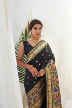 Pure Silk Paithani Beautiful Designs Saree 01