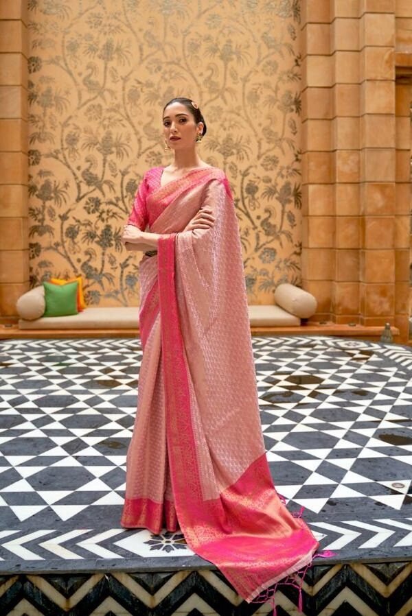 Pure Zari Weaved Base Silk Saree 01