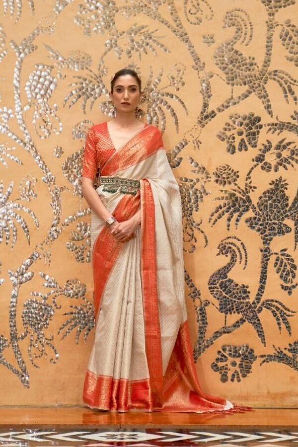 Pure Zari Weaved Base Silk Saree 02