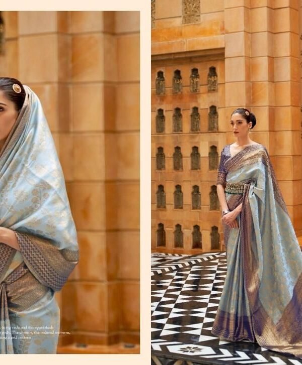Pure Zari Weaved Base Silk Saree 04