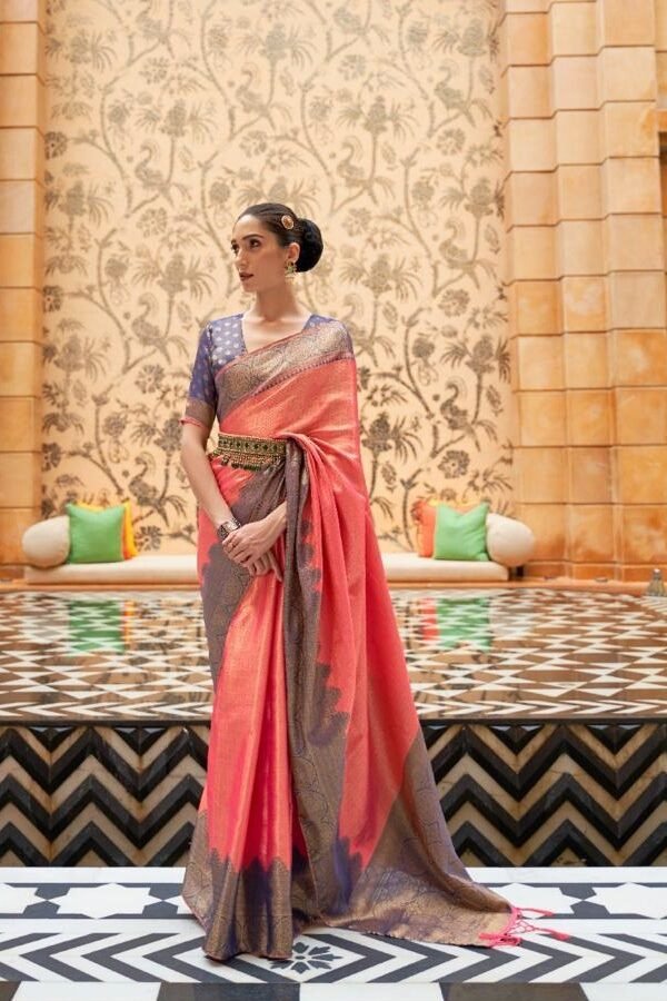 Pure Zari Weaved Base Silk Saree 05