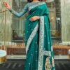 Rich Pure Silk Fabric With Dual Shade Weaving Saree 07