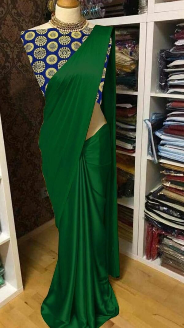 Satin Silk Saree with Fancy Matka Jacquard Silk 04