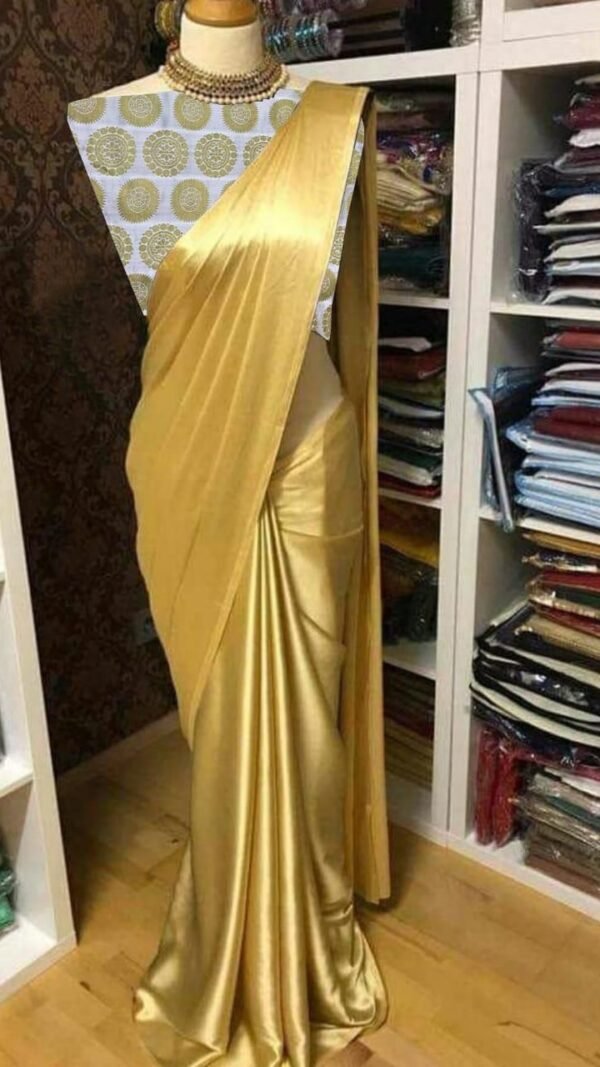 Satin Silk Saree with Fancy Matka Jacquard Silk 07