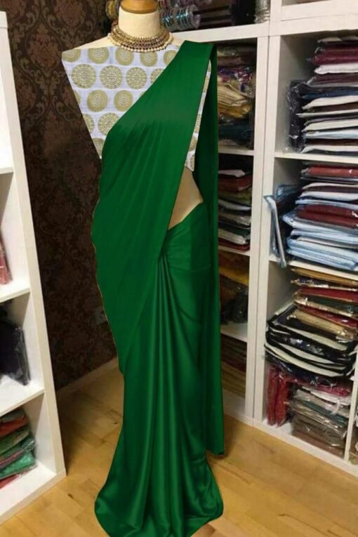 Satin Silk Saree with Fancy Matka Jacquard Silk 08
