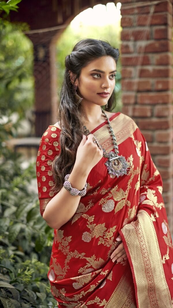 Soft Banarasi Silk Weaving Saree 04