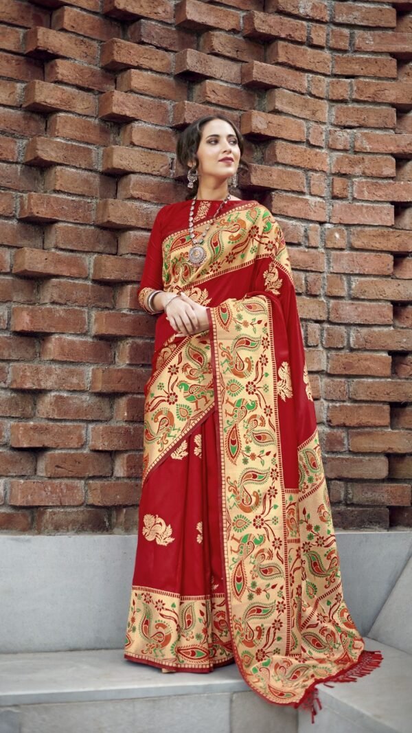 Soft Banarasi Silk Weaving Saree 02