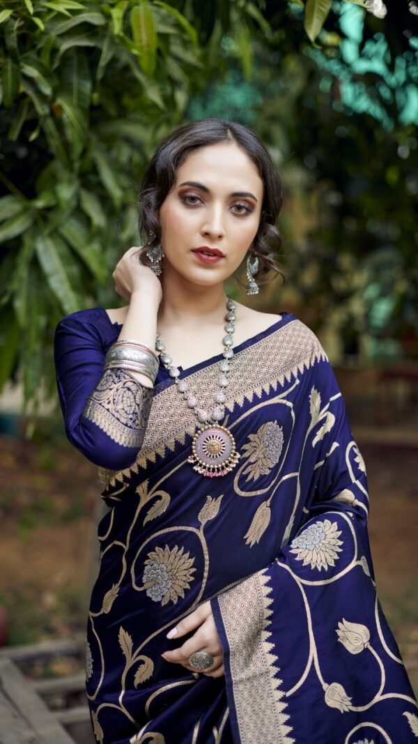 Soft Banarasi Silk Weaving Saree 03