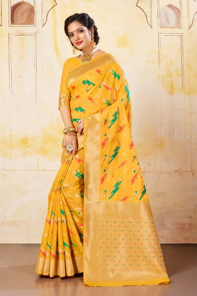 Soft Cotton with Mina Weaving Saree 02