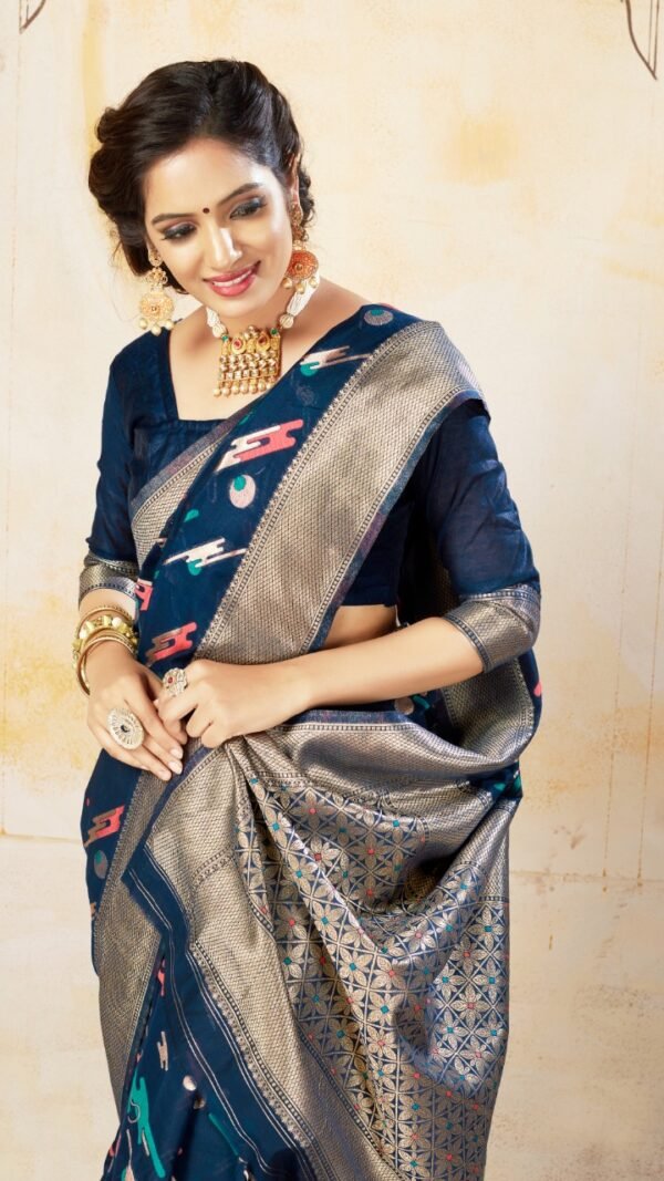 Soft Cotton with Mina Weaving Saree 03