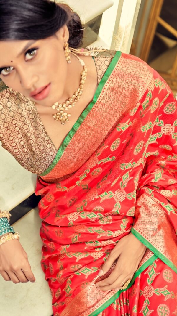 Traditional Soft Zari Weaving Silk Patola Saree 01