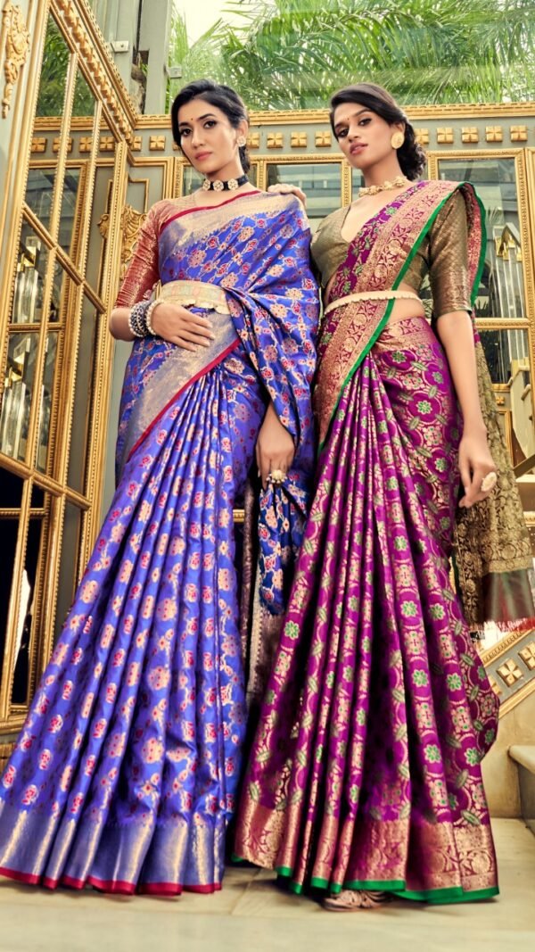 Traditional Soft Zari Weaving Silk Patola Saree 04