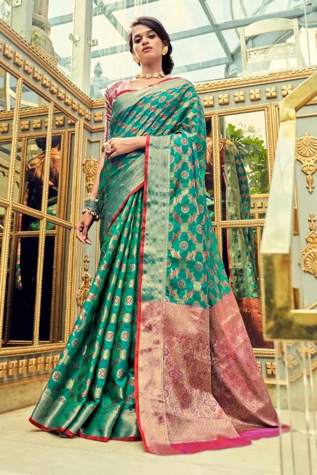 Traditional Soft Zari Weaving Silk Patola Saree 02