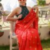 Mal Mal Chanderi With Digital Print Saree 03