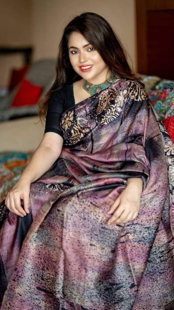Exclusive Pure Satin Silk Saree Online India 07