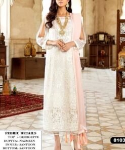 Fox Georgette with Embroidery Sequence Work Pakistani Suits 01