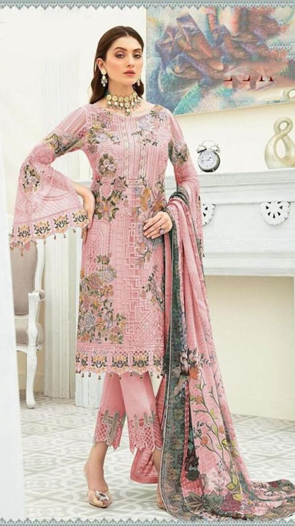 Fox Georgette Heavy Embroidered Pakistani Suits 03