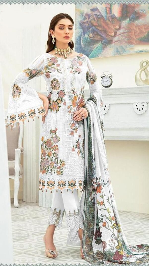 Fox Georgette Heavy Embroidered Pakistani Suits 01