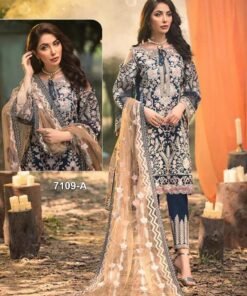 Heavy Fox Georgette with Embroidery Work 02