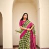Exclusive Mul Mul Cotton Handloom Print Saree 12