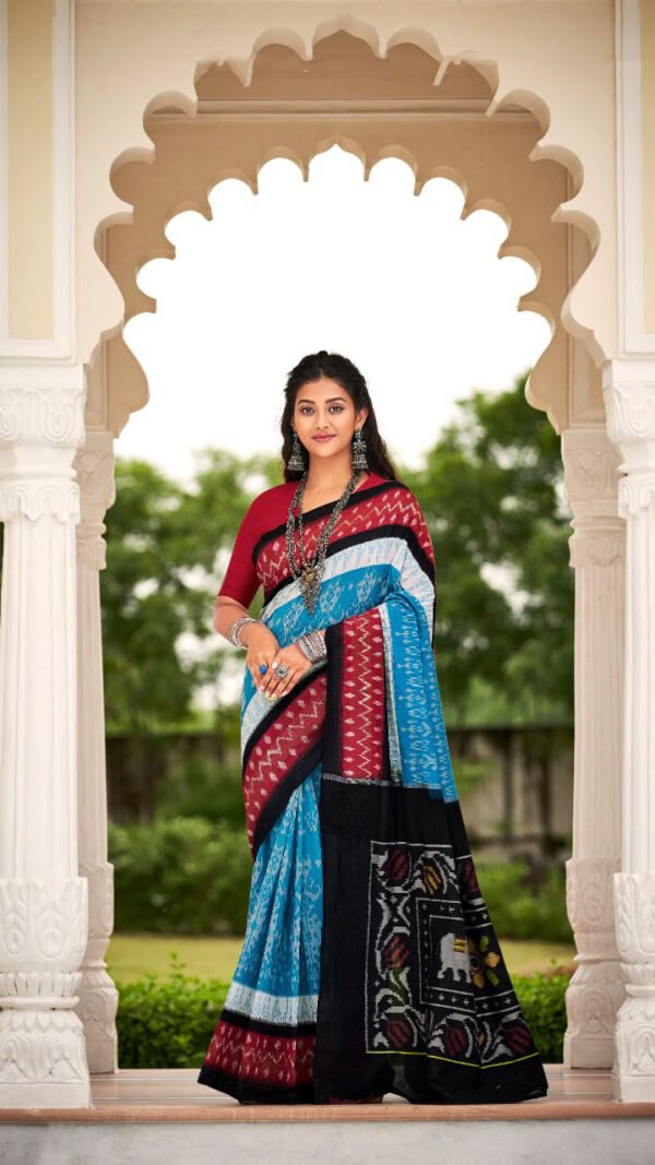 Exclusive Mul Mul Cotton Handloom Print Saree 15
