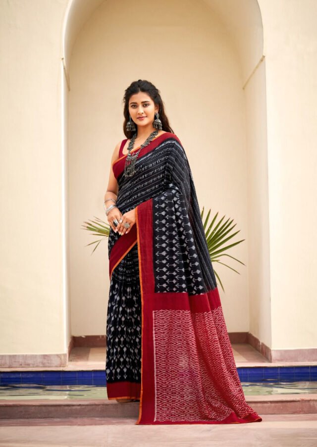 Exclusive Mul Mul Cotton Handloom Print Saree 18