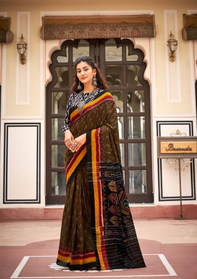 Exclusive Mul Mul Cotton Handloom Print Saree 20