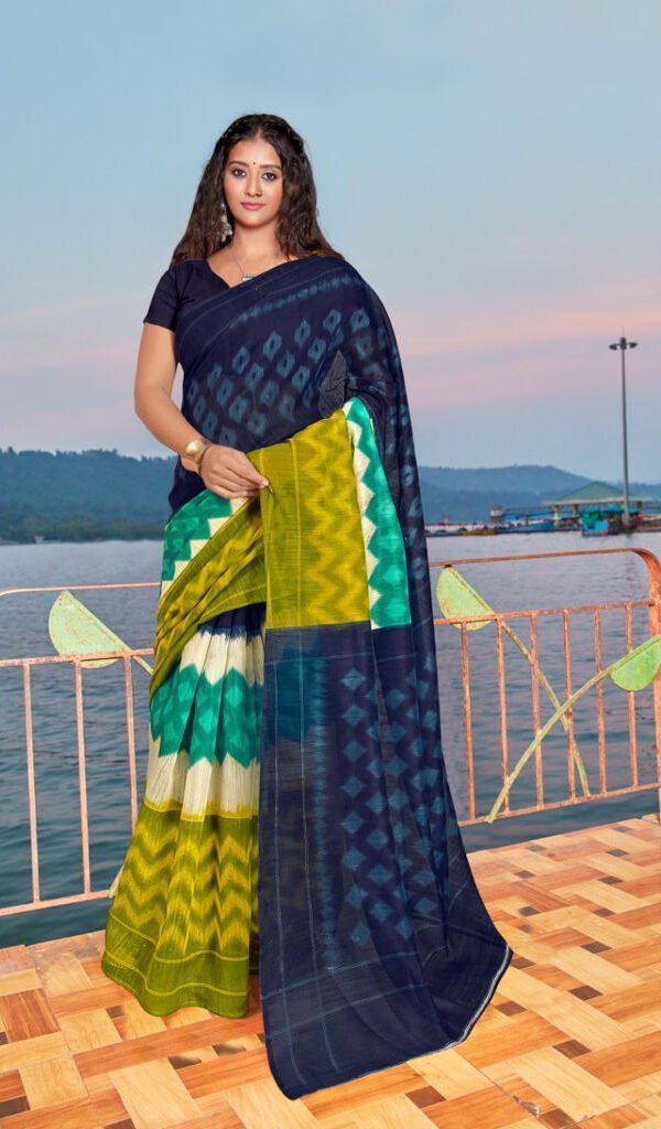 Exclusive Mul Mul Cotton Handloom Print Saree 21